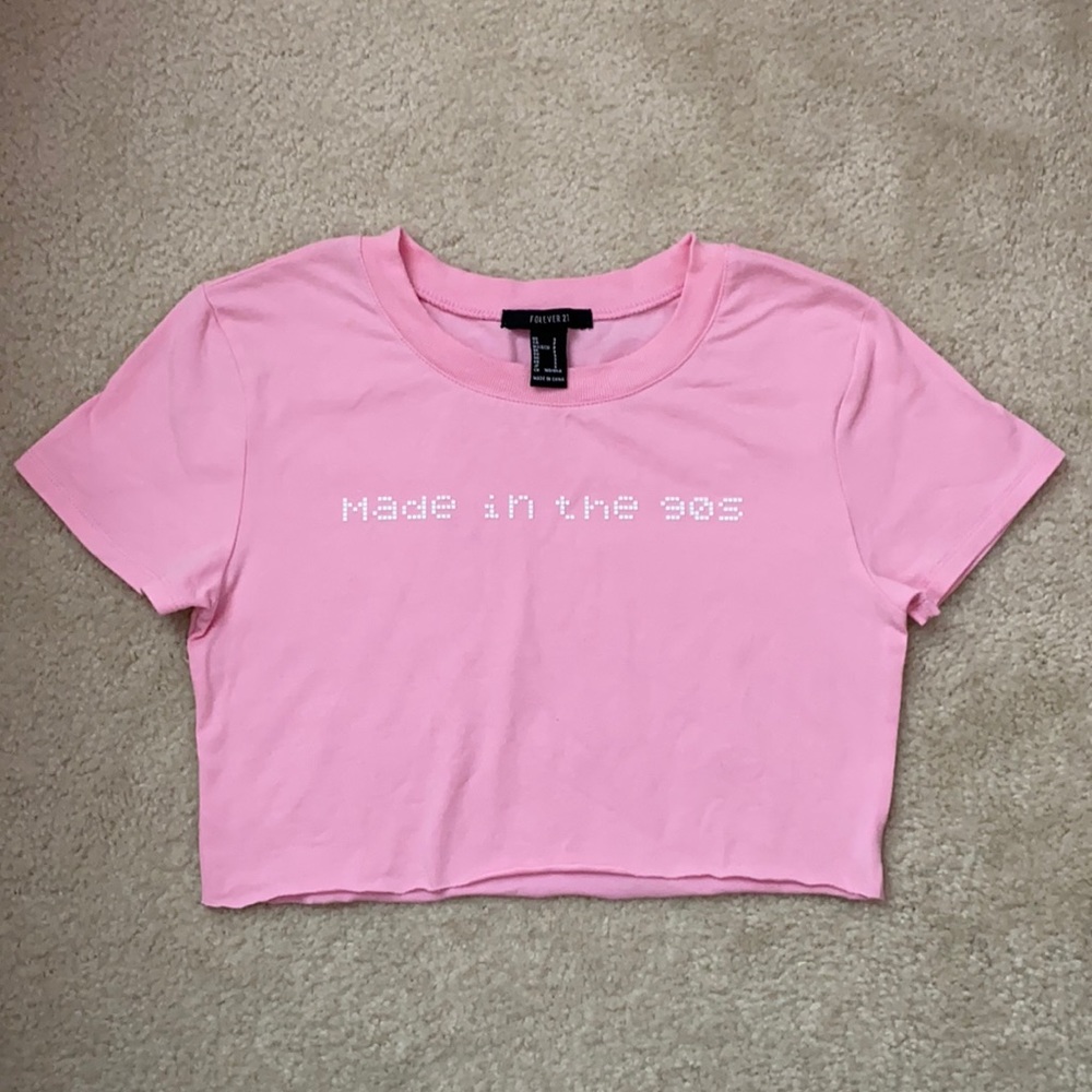*4/$24* F21 ‘Made In The 90s’ Crop Tee